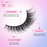 Groinneya Natural Long Pairs Mink False