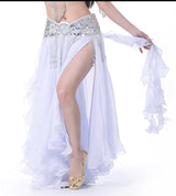 New Belly Dancing Skirt Woman Chiffon Split Sexy