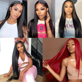 Vanlov Straight Hair Brazilian Straight Human Hair Weave