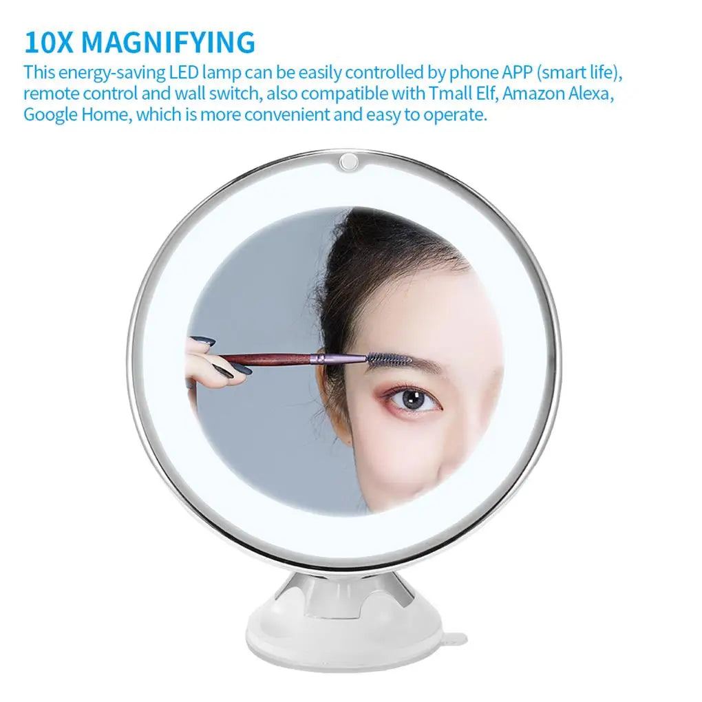 Makeup Mirror With Lamp Cabinet Closet Cosmetic Tools