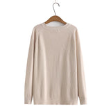 4Xl Basic Sweater Women Autumn Winter O-Neck Warm