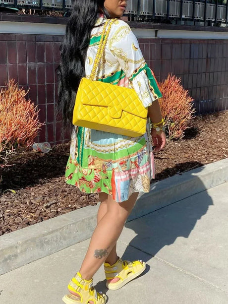 Lw Dress Print A Line Loose Dress Summer