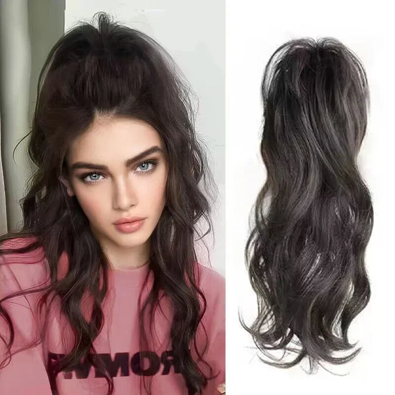 Aosiwig Synthetic Claw Ponytails Wig Long Pony Tail
