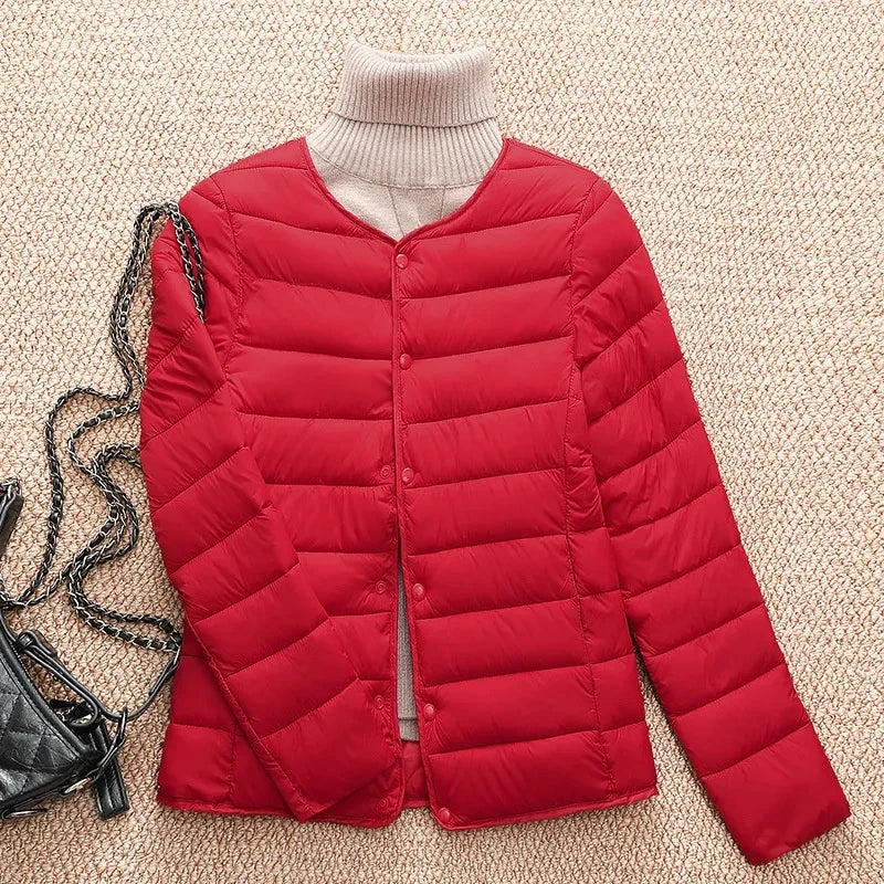New Women Cotton Jacket Autumn Winter Ultra Light