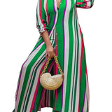 Autumn Spring African Women Long Sleeve V-Neck Polyester