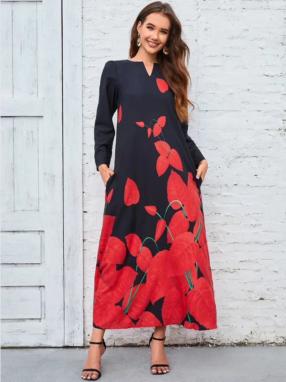 New Women Dress Autumn Winter Holiday Women Beach