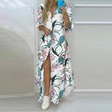 Autumn Winter Long Dress Women White Long Sleeve