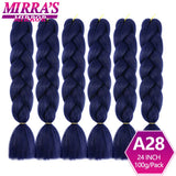 Jumbo Ombre Braids - Black, Brown, Blue, Pink