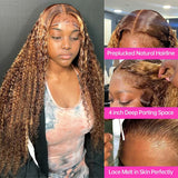 Addictive Brazilian Highlight Ombre Colored Water Curly Lace