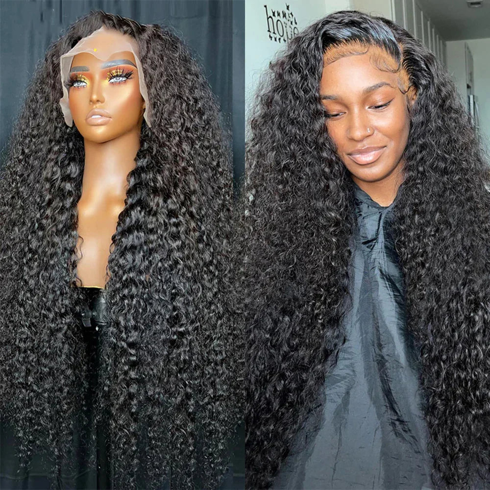 Hd Transparent Deep Wave Frontal Wig X/X Curly