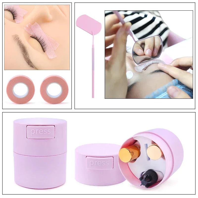 Eyelash Extension Supplies Glue Rings Tape Cutter