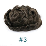 Natural Hairline Super Durable Mens Toupee Brown Blonde
