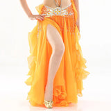 New Belly Dancing Skirt Woman Chiffon Split Sexy