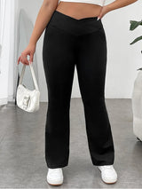Black Pants For Women High Waist Strecth Flare