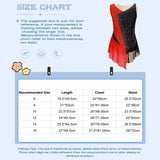 Kids Girls Figure Skating Dress Shiny Rhinestone Sheer