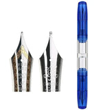 Penbbs Transparent Resin Fountain Pen Double-Nib Ink