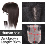 Synthetic Hair Fake Fringe Clip In Bang Cover