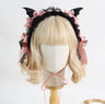 Gothic Black Bat Evil Hairpin Headband Halloween Cosplay