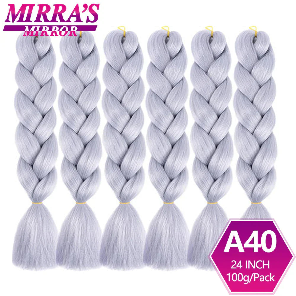 Jumbo Ombre Braids - Black, Brown, Blue, Pink