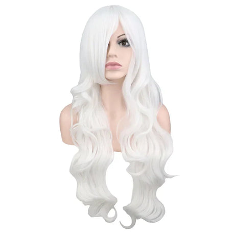 Women Synthetic Hair Red Pink Blue Orange Curly