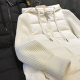 New Fashion Winter Jacket Women Parkas Hooded Knitted