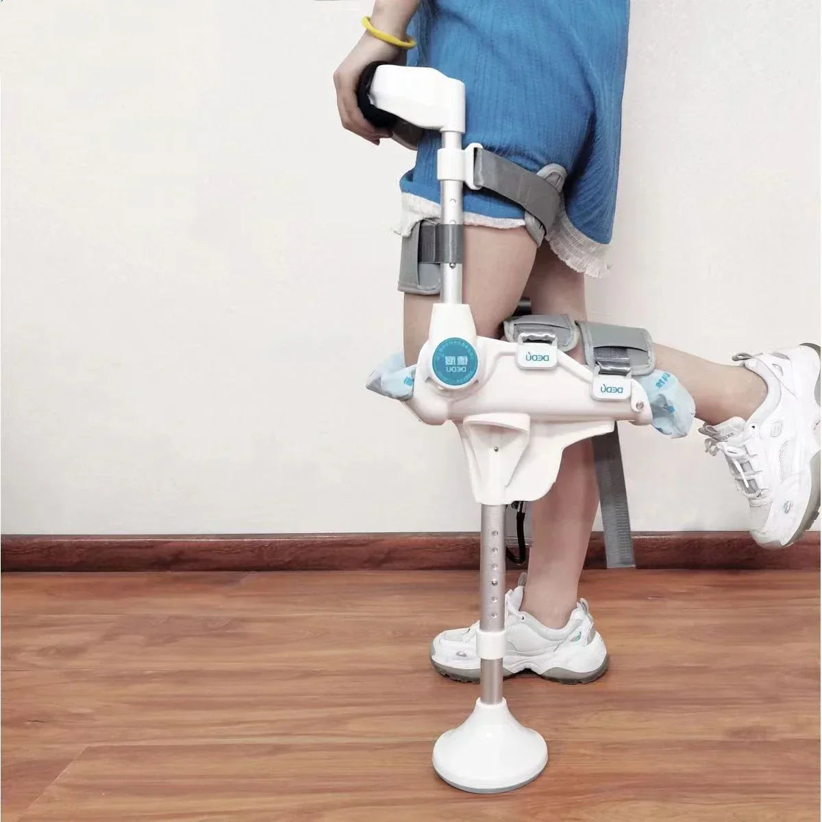 Support-Free Walking Aids Knee Crutch Walker Single-Leg Telescoping
