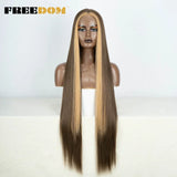 Freedom Synthetic Lace Frontal Wig For Women Long