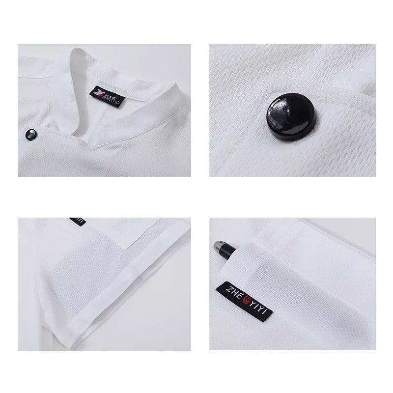 360°Breathable Summer Mesh Chef Jacket