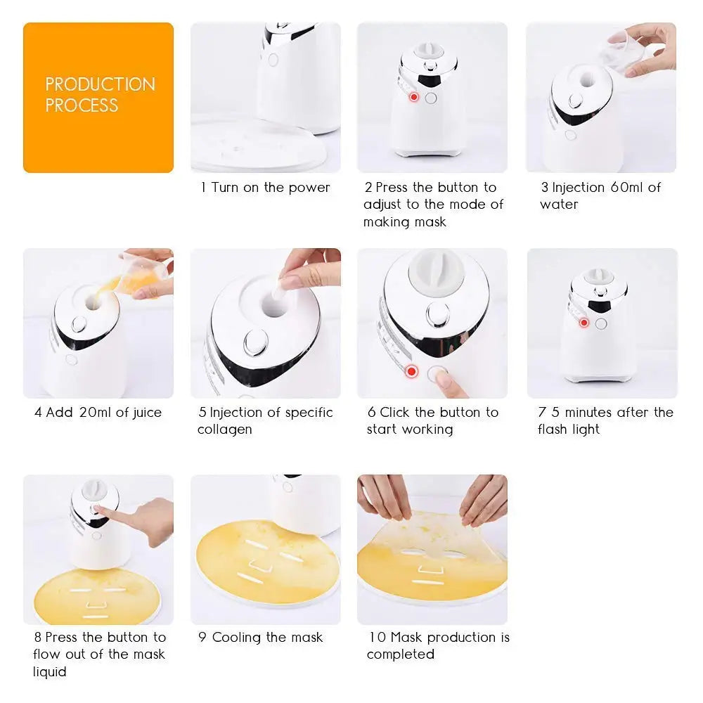 Self-Make Natural Fruit Face Mask Machine Diy Vegetable