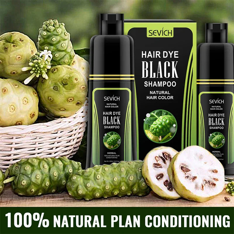 Sevich Natural Organic Fast Hair Dye Shampoo Black