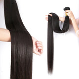 Human Hair Bundles Natural Black Color Brazilian Hair