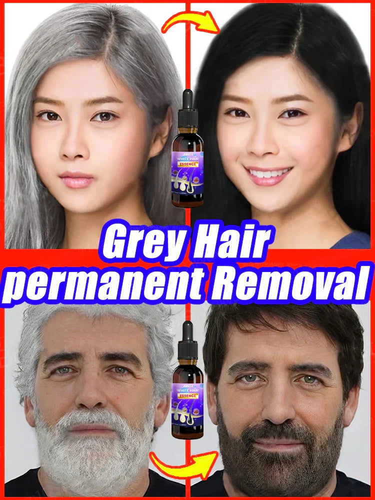 Serum Perawatan Rambut Abu-Abu Produk Nutrisi Perbaikan Warna