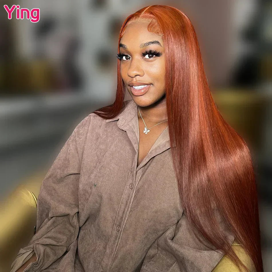 Ying Bone Straight Ginger Orange Brown X Lace