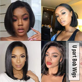 Part Bob Wig Left Side U Part