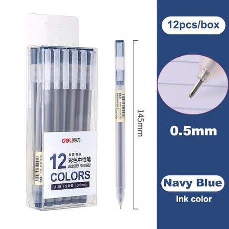 Deli Colored Gel Pen Ballpoint Pen Waterproof