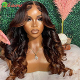 Ombre Ginger Brown Colored X Hd Transparent Lace