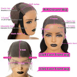 Reddish Brown Lace Front Human Hair Wigs Pre