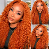 Le Mythe Orange Ginger 13X6 Hd Transparent Deep