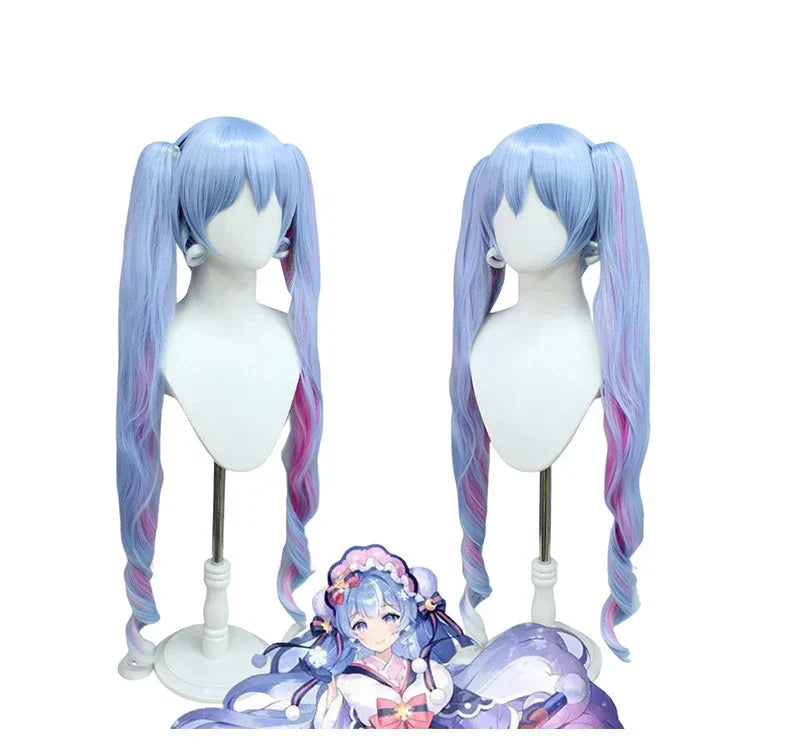 Colors Miku Cosplay Wigs Japanese Singer Wig Fiber