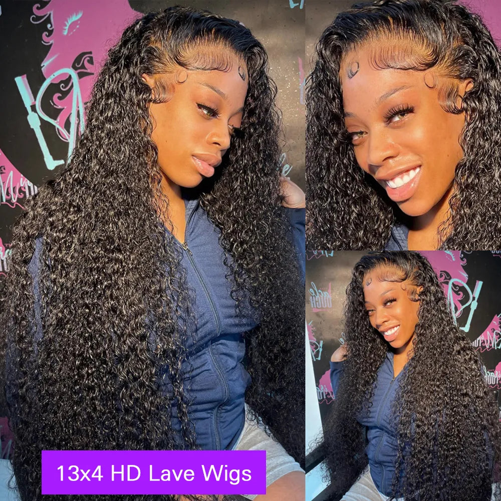 Glueless Hd Transparent Deep Wave Human Hair