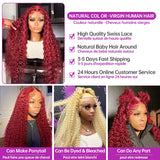 Deep Wave J Burgundy Lace Front Wig X