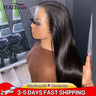 Hd Transparent Lace Frontal Wig Brazilian Straight