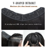 Weilai Women'S V-Shaped Long Hair Extension Synthetic Wig