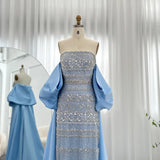 Sharon Said Luxury Dubai Sage Green Evening Dresses
