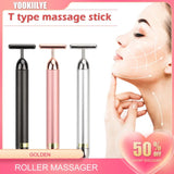 T-Shape Energy Beauty Bar Vibrating Facial Roller