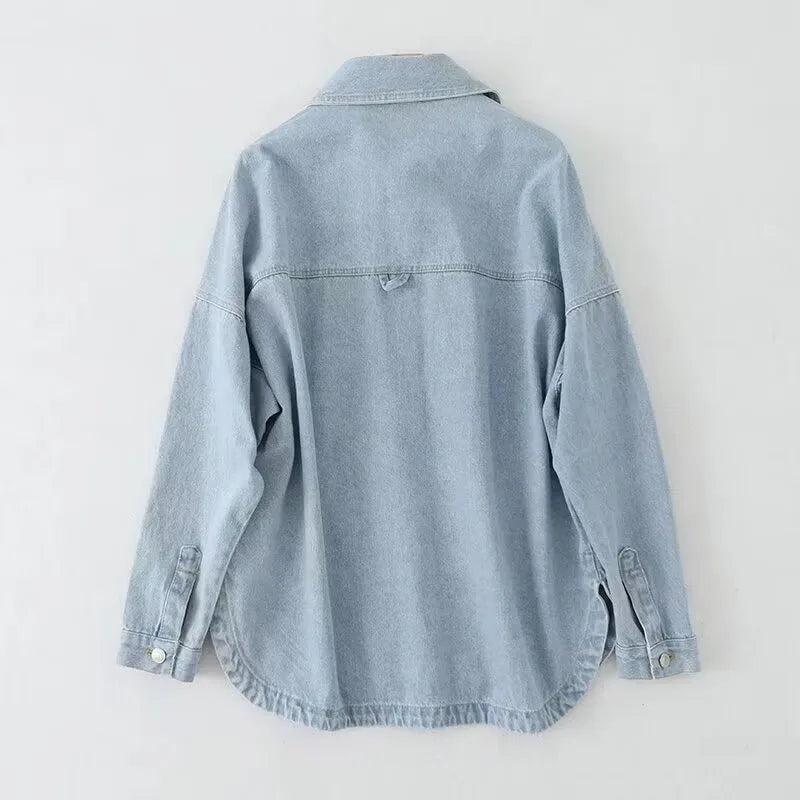 Traf Zr Women' Denim Jackets New In Outerwear