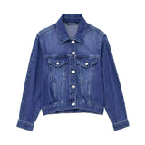 Trafza Spring New Women' Retro Street Denim Jacket
