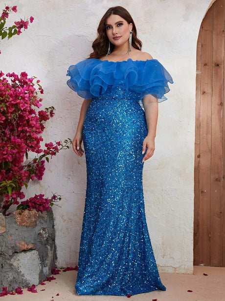 Women Party Dresses Fashion Strapless Mesh Splicing Elegant