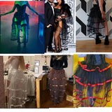 Women Punk Puffy Ruffle Tutu Bustle Skirts Sexy