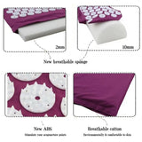 Yoga Massage Mat Acupressure Relieve Stress Back Cushion